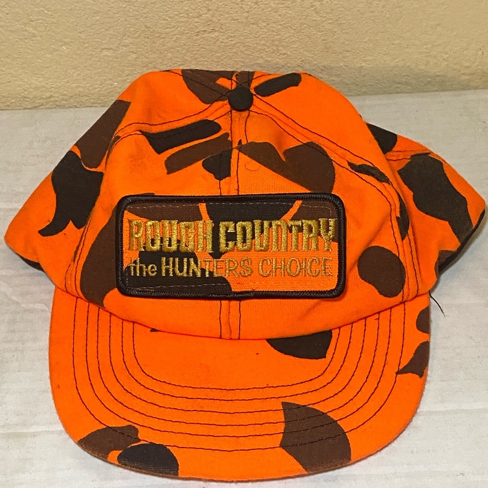 Orange Camo Hunting Cap